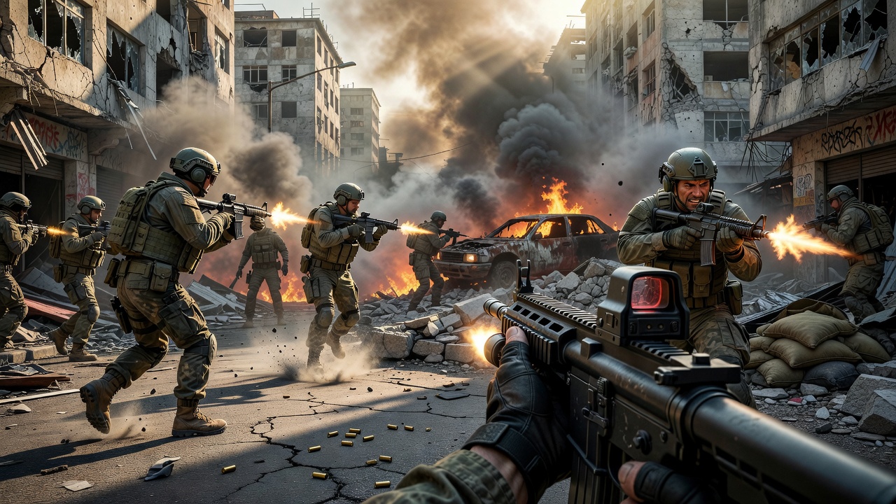 Explosive action from a first-person shooter release